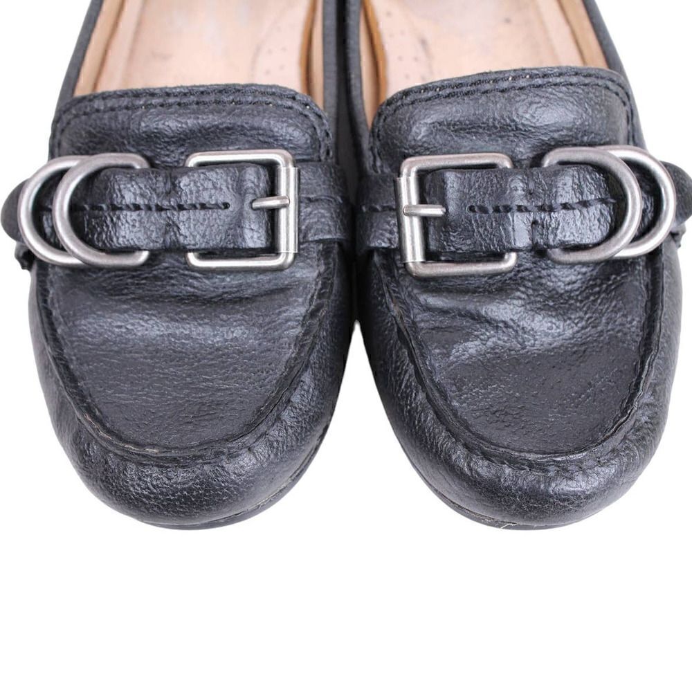 FRYE JANET D RING Leather Loafers in Black Women's Size 6.5M - Picture 7 of 14